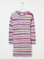 FatFace Cream Stripe Jumper Dress - Image 5 of 5
