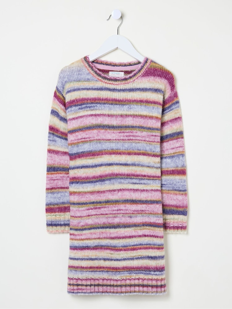 FatFace Cream Stripe Jumper Dress - Image 5 of 5