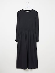 FatFace Navi Black Midi Jersey Dress - Image 5 of 5
