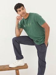 FatFace Green Cyclist T-Shirt - Image 1 of 5