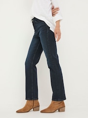 FatFace Carmel Denim Dark Blue Comfort Straight Jeans - Image 3 of 6