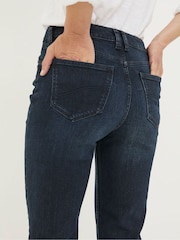 FatFace Carmel Denim Dark Blue Comfort Straight Jeans - Image 5 of 6