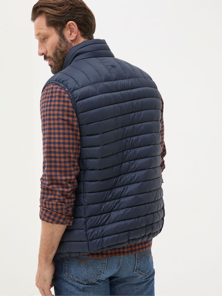 FatFace Blue Navy Dartmouth Gilet - Image 2 of 7