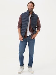 FatFace Blue Navy Dartmouth Gilet - Image 3 of 7