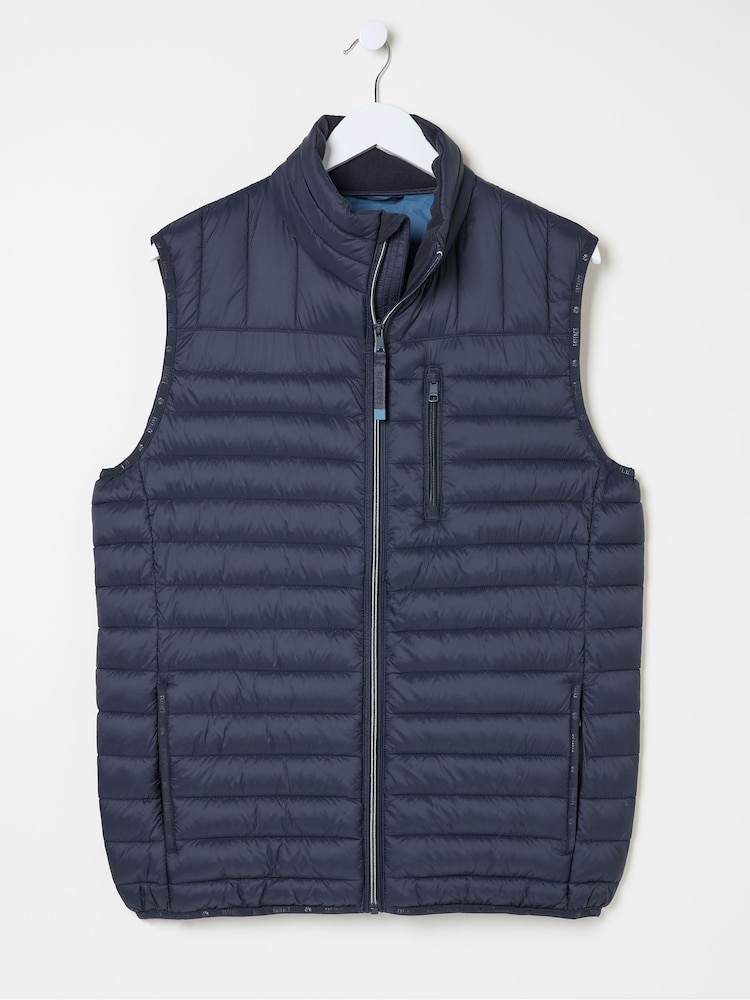 FatFace Blue Navy Dartmouth Gilet - Image 7 of 7