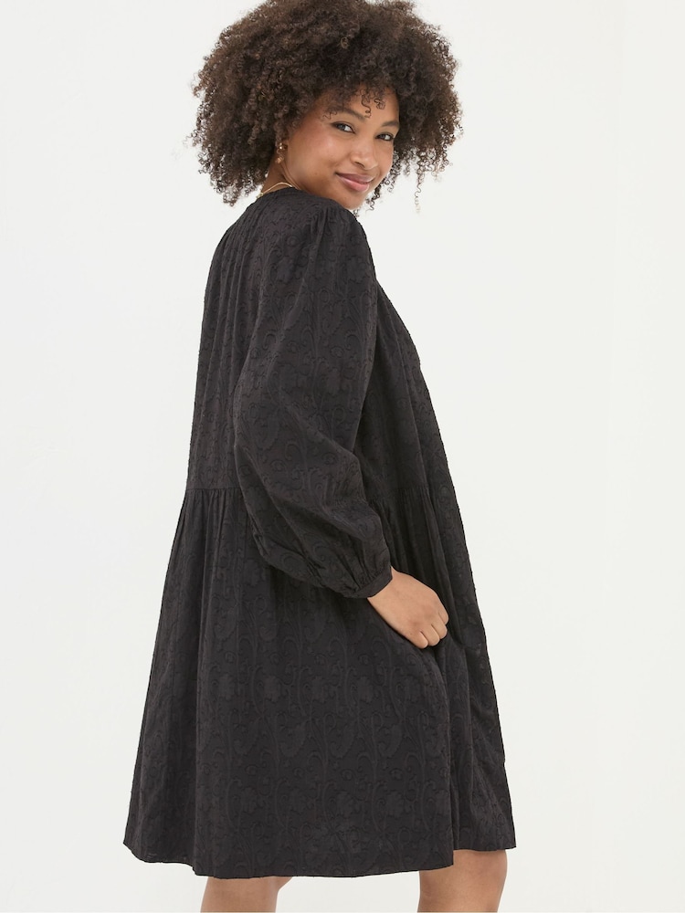 FatFace Anona Black Swing Dress - Image 2 of 6 FatFace Anona Black Swing Dress - Image 2 of 6