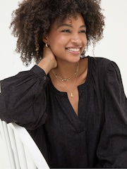 FatFace Anona Black Swing Dress - Image 5 of 6