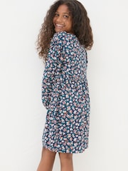 FatFace Rhea Blue Floral Dress - Image 2 of 4