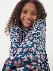 FatFace Rhea Blue Floral Dress - Image 3 of 4