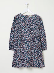 FatFace Rhea Blue Floral Dress - Image 4 of 4