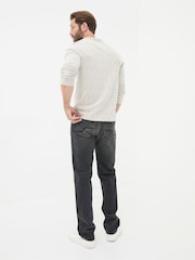 FatFace Vintage Black Straight Fit Jeans - Image 2 of 6
