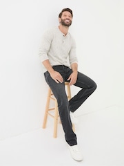 FatFace Vintage Black Straight Fit Jeans - Image 3 of 6