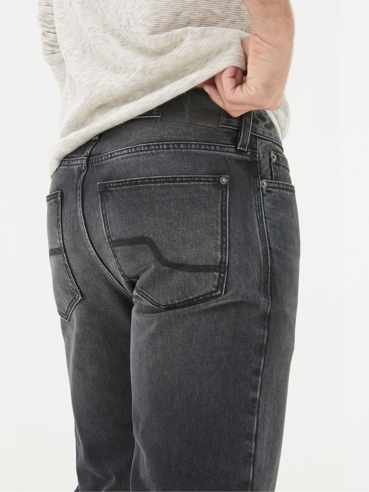 FatFace Vintage Black Straight Fit Jeans - Image 5 of 6