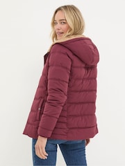 FatFace Lara Red Puffer Coat - Image 2 of 6