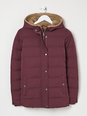FatFace Lara Red Puffer Coat - Image 6 of 6