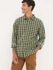FatFace Green Long Sleeve Read Check Shirt - Image 1 of 5