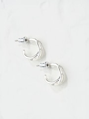 FatFace Silver Tone Mutli Strand Hoop Earrings - Image 1 of 2