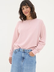 FatFace Georgia Pink Crew Sweatshirt - Image 1 of 5