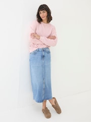 FatFace Georgia Pink Crew Sweatshirt - Image 3 of 5
