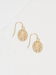 FatFace Filagree Gold Tone Drop Earrings - Image 1 of 2