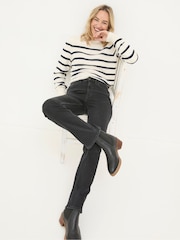 FatFace Brooke Black Bootcut Jeans - Image 3 of 6