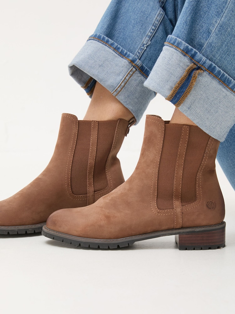 FatFace Everly Brown Chelsea Boots - Image 4 of 4