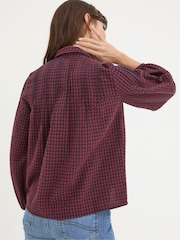 FatFace Elsie Red Gingham Blouse - Image 2 of 5