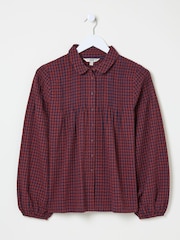 FatFace Elsie Red Gingham Blouse - Image 5 of 5