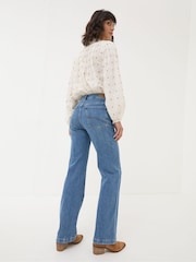 FatFace Elise Denim Vintage Wide Leg Jeans - Image 2 of 7