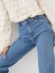 FatFace Elise Denim Vintage Wide Leg Jeans - Image 5 of 7