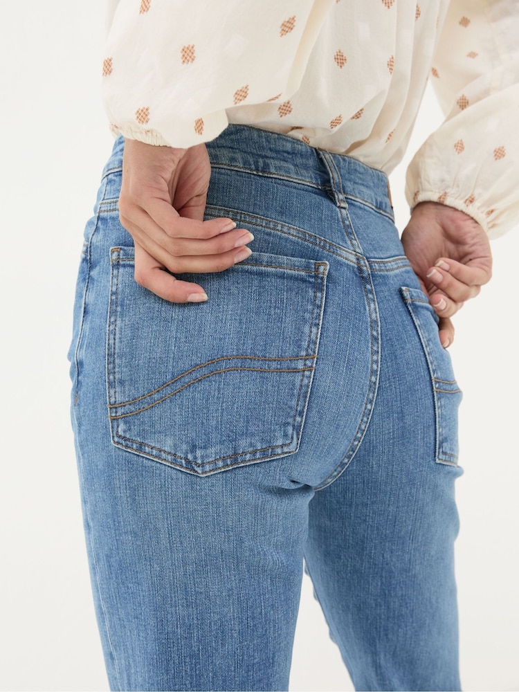 FatFace Elise Denim Vintage Wide Leg Jeans - Image 6 of 7