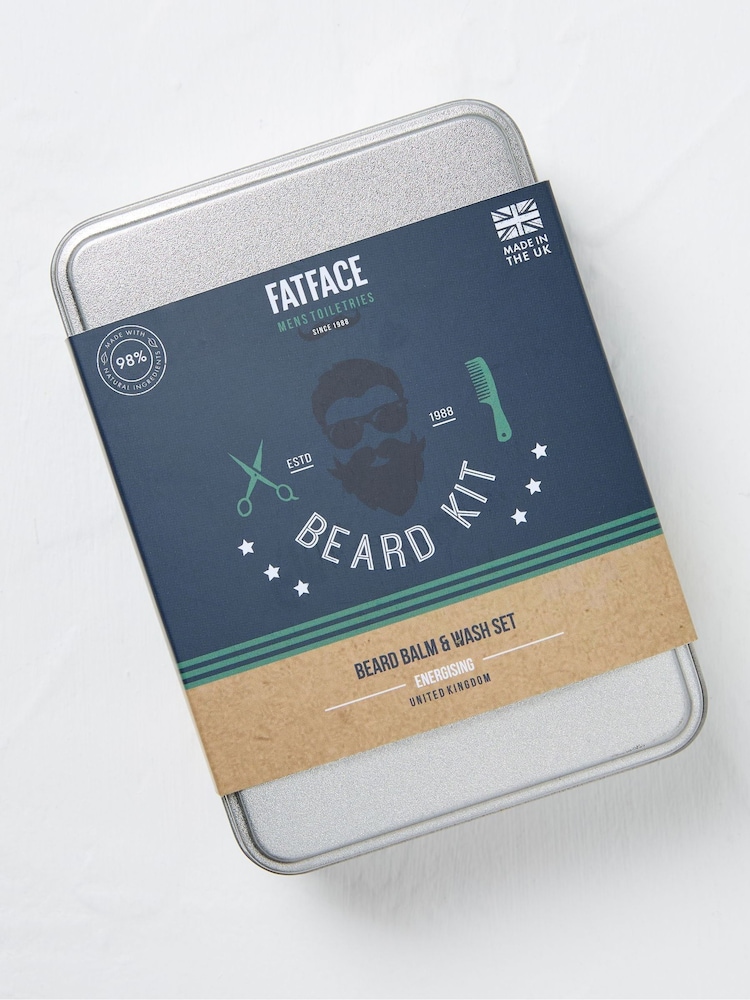 FatFace Green Beard Care Gift Set - Image 2 of 2