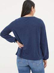 FatFace Wren Blue Top - Image 2 of 5