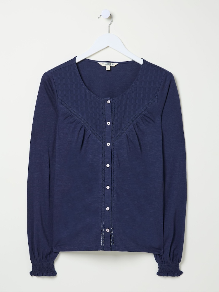 FatFace Wren Blue Top - Image 5 of 5 FatFace Wren Blue Top - Image 5 of 5