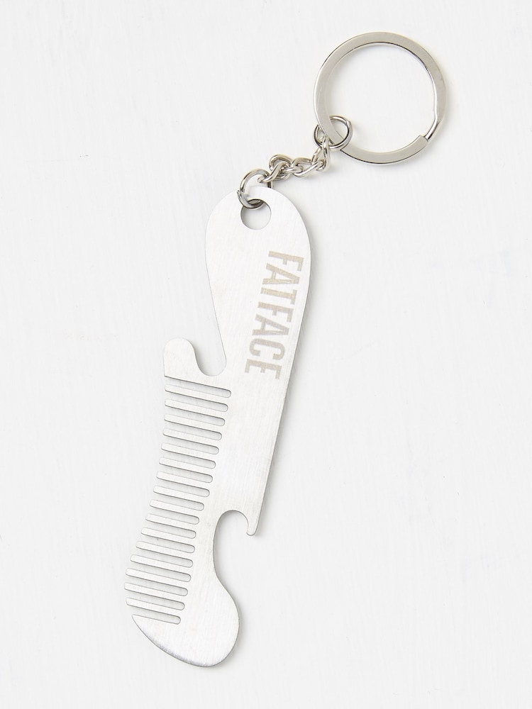 FatFace Metallic Beard Comb Keyring - Image 2 of 2