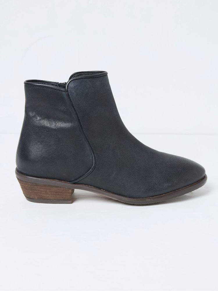 FatFace Felicity Black Ankle Boots - Image 1 of 3