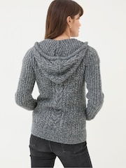 FatFace Alicia Charcoal Grey Hoodie - Image 2 of 5
