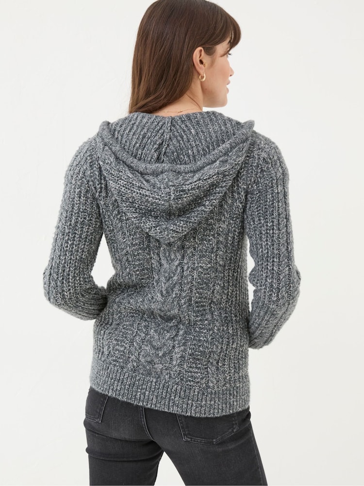 FatFace Alicia Charcoal Grey Hoodie - Image 2 of 5