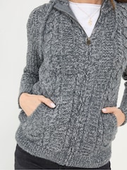 FatFace Alicia Charcoal Grey Hoodie - Image 4 of 5