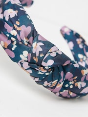 FatFace Teal Blue Ditsy Print Headband - Image 2 of 2