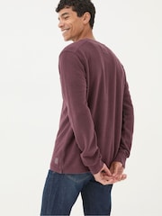 FatFace Southbourne Long Sleeve Henley T-Shirt - Bild 2 von 5