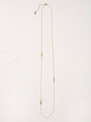 FatFace Gold Tone Leaf Necklace - Image 1 of 4