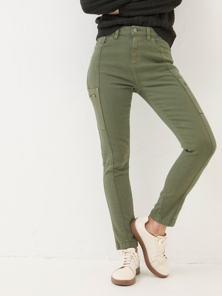 FatFace Malvern Green Cargo Trousers - Image 1 of 6