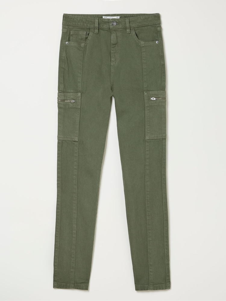 FatFace Malvern Green Cargo Trousers - Image 6 of 6