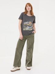 FatFace Wild Grey Frontiers T-Shirt - Image 3 of 7