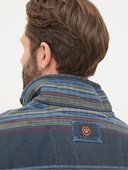FatFace Airlie Blue Stripe Panel Sweatshirt - Image 5 of 6