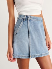 JAG Blue Anais Mini Denim Wrap Skirt - Image 2 of 6