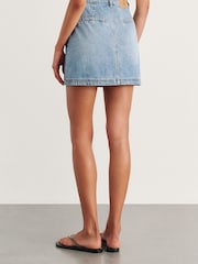 JAG Blue Anais Mini Denim Wrap Skirt - Image 5 of 6