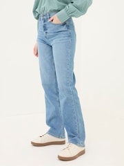 FatFace Carmel Light Vintage Blue Comfort Straight Jeans - Image 3 of 7