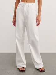 JAG White Carrie Slouch Denim Wide-Leg Jeans - Image 3 of 5